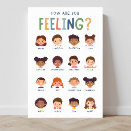 Wie geht es dir um das Gefühl-Klassenposter? Poster