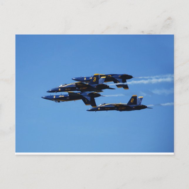 Wie geht es hoch? Blue Angels individuell anpassba Postkarte (Vorderseite)