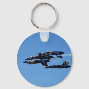 Wie geht es hoch? Blue Angels individuell anpassba Schlüsselanhänger