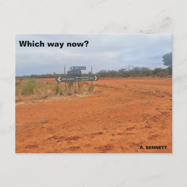 Wie geht es jetzt? postkarte (Vorderseite)