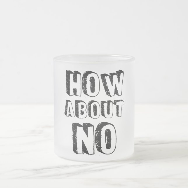 Wie geht es mit Nein? Mattglastasse (Mittel)