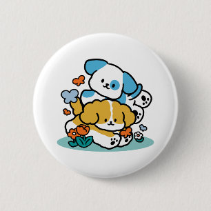 Wie glückliche Jungtiere in den Mai rollen - Niedl Button