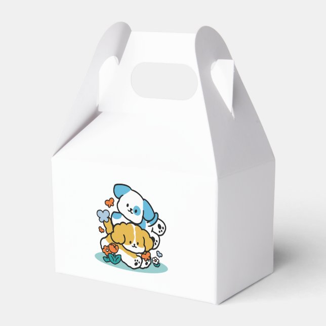 Wie glückliche Jungtiere in den Mai rollen - Niedl Geschenkschachtel (Vorderseite)