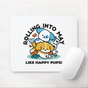 Wie glückliche Jungtiere in den Mai rollen - Niedl Mousepad