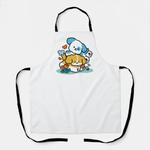 Wie glückliche Jungtiere in den Mai rollen - Niedl Schürze