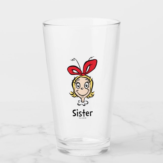Wie Grinch Stole Weihnachten | Grinch Sister Glas (Vorderseite)