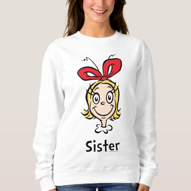 Wie Grinch Stole Weihnachten | Grinch Sister Sweatshirt (Vorderseite)