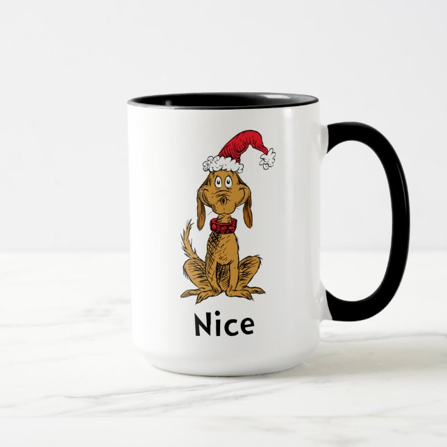 Wie Grinch Stole Weihnachten | Max ist Nice Tasse (Rechts)
