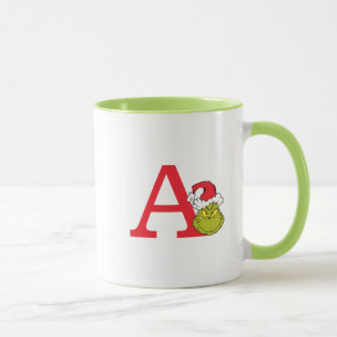 Wie Grinch Stole Weihnachten   Monogramm A Tasse