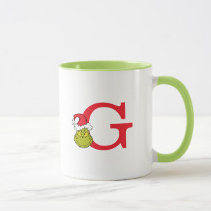 Wie Grinch Stole Weihnachten   Monogramm G Tasse