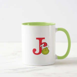 Wie Grinch Stole Weihnachten   Monogramm J Tasse