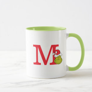 Wie Grinch Stole Weihnachten   Monogramm M Tasse