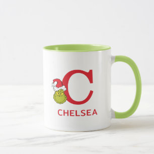 Wie Grinch Stole Weihnachten   Name & Monogramm C Tasse