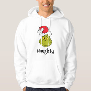 Wie Grinch Stole Weihnachten   Naughty Grinch Hoodie