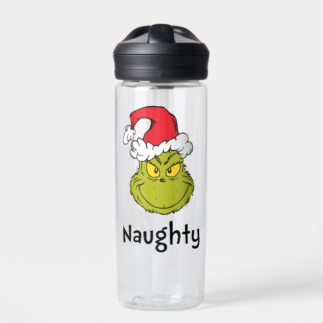 Wie Grinch Stole Weihnachten | Naughty Grinch Trinkflasche (Vorderseite)