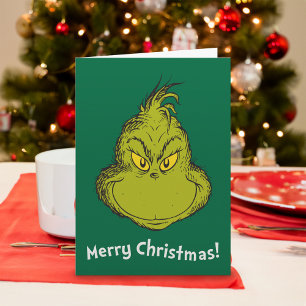 Wie Grinch Stole Weihnachts Classic Grinch Feiertagskarte