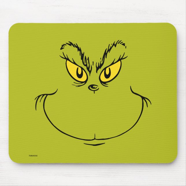 Wie grinch Stole Weihnachtsgesicht Mousepad (Vorne)