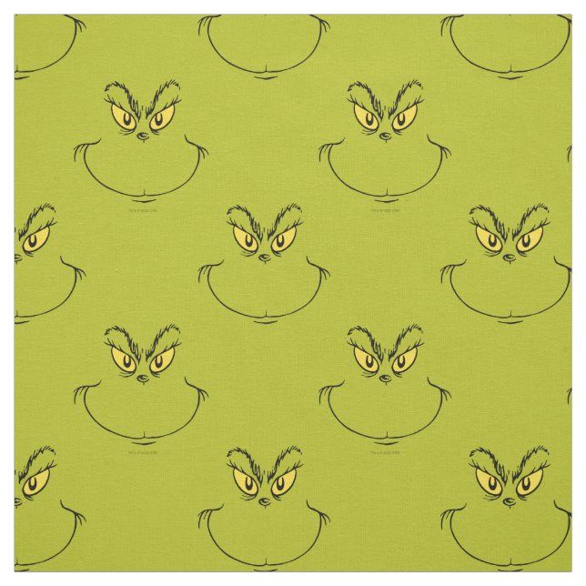 Wie grinch Stole Weihnachtsgesicht Stoff (Muster)