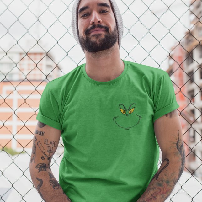 Wie Grinch Stole Weihnachtsgesicht T - Shirt (Von Creator hochgeladen)