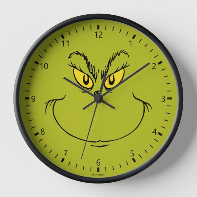 Wie grinch Stole Weihnachtsgesicht Uhr (Vorderseite)