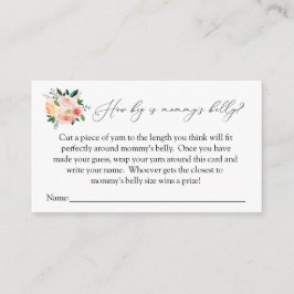 Wie groß ist die Bauchspielkarte von Mama? Begleitkarte