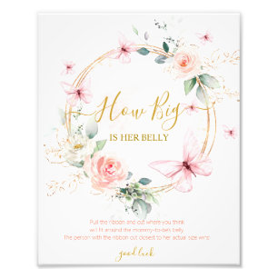 Wie groß ist ihr Babyduschenspiel? Fotodruck