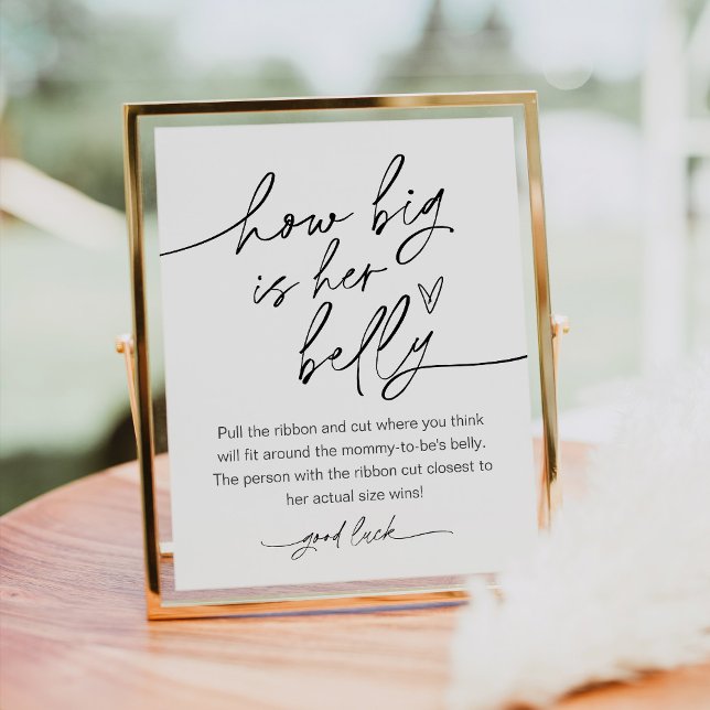 Wie groß ist ihr Babyduschenspiel? Poster (Von Creator hochgeladen)