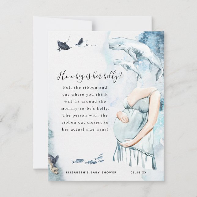 Wie groß ist ihr Bauch? | Baby Showspiel (Vorderseite)