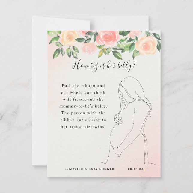 Wie groß ist ihr Bauch? | Baby Showspiel (Vorderseite)