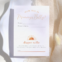 Wie groß ist Mama's Bauch & Diaper Raffle