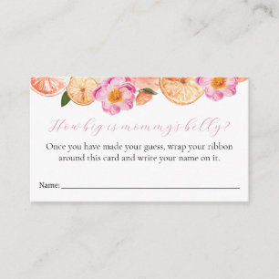 Wie groß ist Mama's Bauchjungen Duschkarte? Begleitkarte