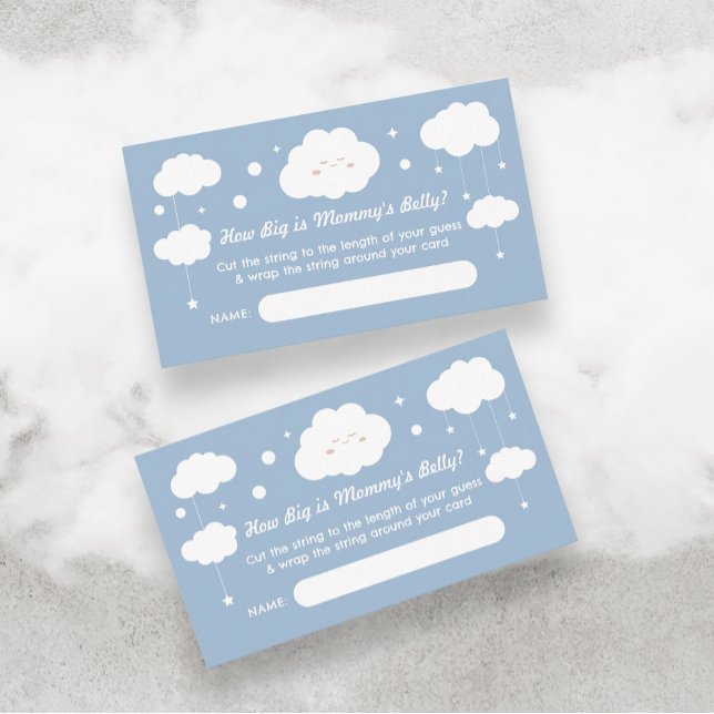 Wie groß ist Mommy Bly Blue Cloud Baby Showspiel Begleitkarte (Von Creator hochgeladen)