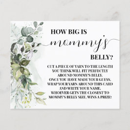 Wie groß ist Mommys Blly Greenery Shower Game Card Flyer