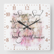 Wie großartig du bist die Uhr an der Wand