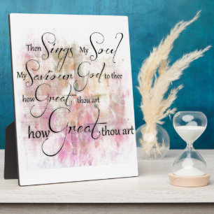 Wie großartig du bist fotoplatte