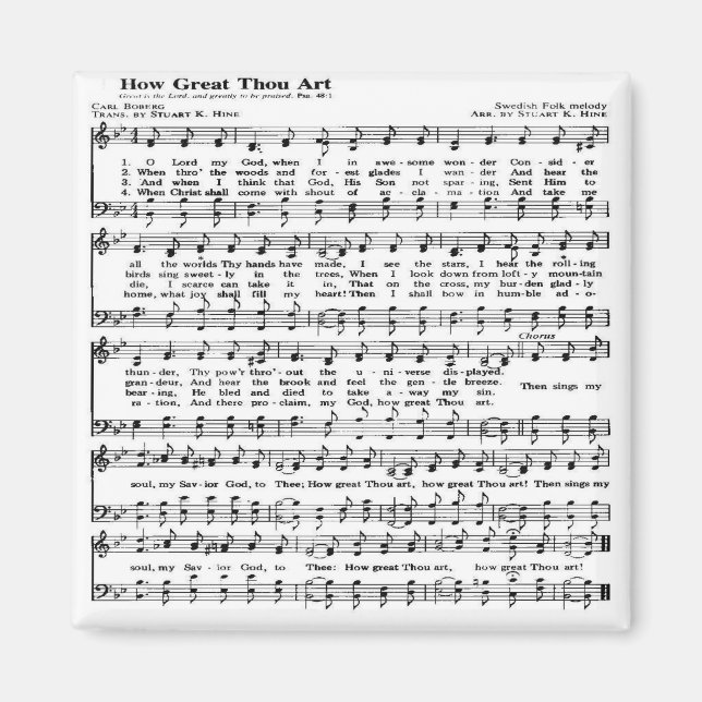 Wie großartig du bist magnet (Vorne)