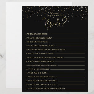 Wie gut kennen Sie das Bride Brautparty Game?