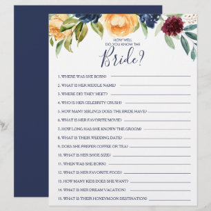 Wie gut kennen Sie das Bride Brautparty Game?