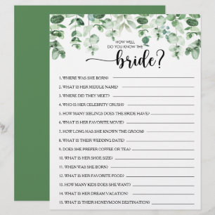Wie gut kennen Sie das Bride Brautparty Game?