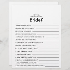 Wie gut kennen Sie das Bride Brautparty Game?