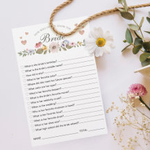 Wie gut kennen Sie das Bride Brautparty Game?