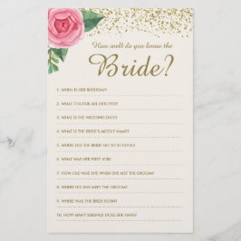 Wie gut kennen Sie das Bride Game?