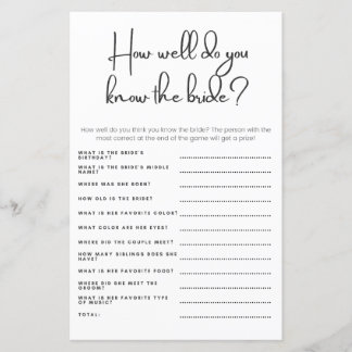 Wie gut kennen Sie das Bride Polterabend Game?