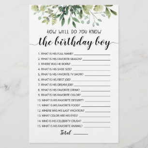 Wie gut kennen Sie das Geburtstagsspiel?