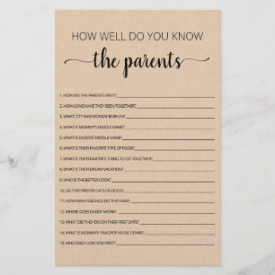 Wie gut kennen Sie das Parents-Party?