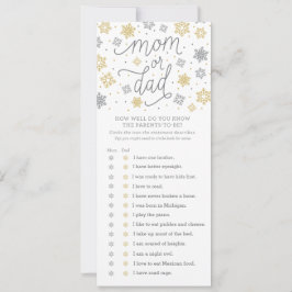 Wie gut kennen Sie das Snowflake Baby Showspiel? Einladung