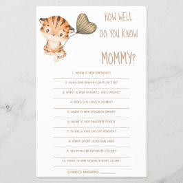 Wie gut kennen Sie die Mama Baby Showcard? Flyer