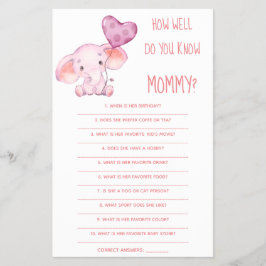 Wie gut kennen Sie die Mama Baby Showcard? Flyer