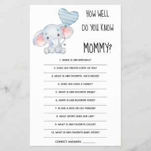 Wie gut kennen Sie die Mama Baby Showcard? Flyer