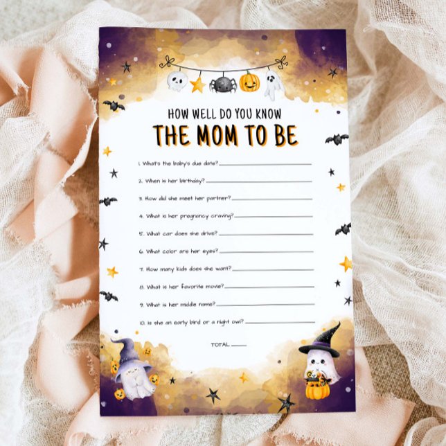 Wie gut kennen Sie Mama Halloween Baby Game? (Von Creator hochgeladen)